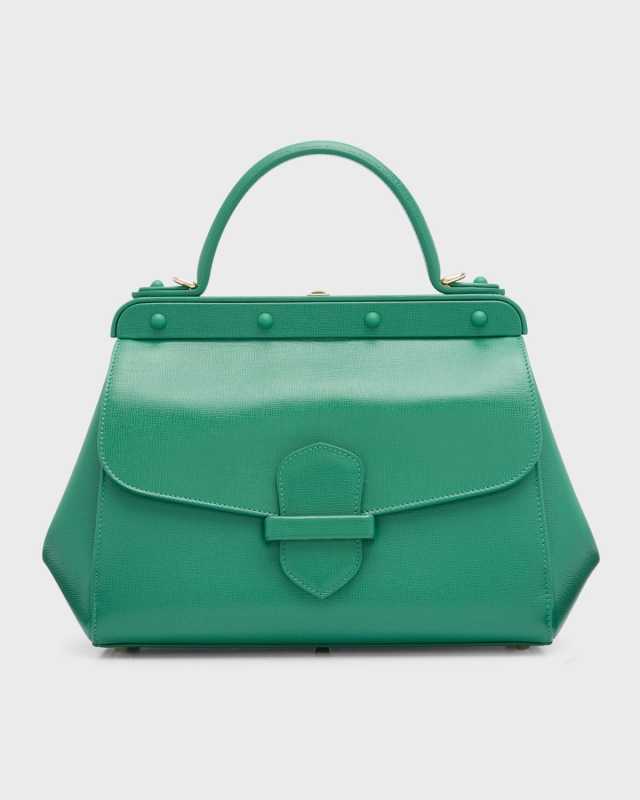 Margherita Medium Leather Top-Handle Bag